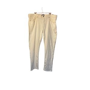 Paige women’s ivory cream straight leg jeans 40 x 30